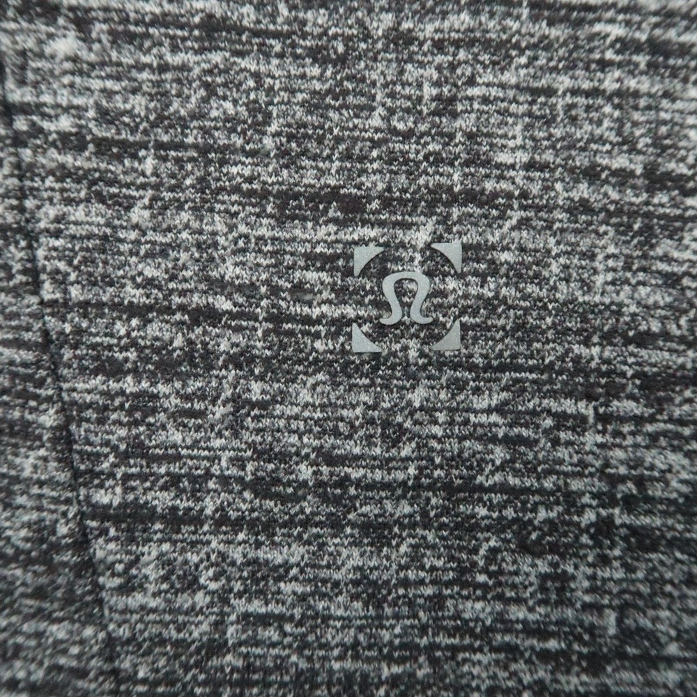 Lululemon Pullover Men Medium Gray Black Surge Warm Quarter Zip Training Stretch - Picture 4 of 10